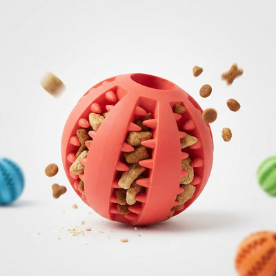 Treat-Dispensing Chew Ball & Teeth Cleaner for Dogs & Cats