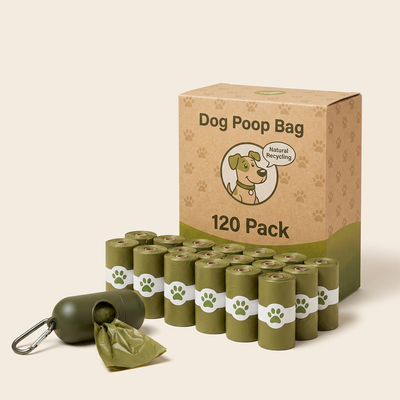 Biodegradable Dog Waste Bags, 8 Rolls