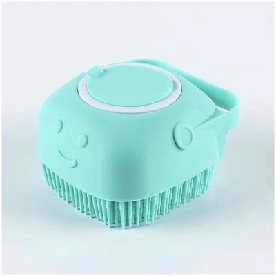 2-in-1 Pet Bath & Grooming Brush with Built-in Shampoo Dispenser