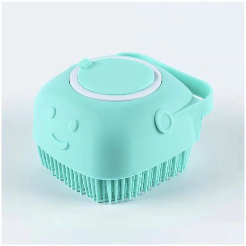 2-in-1 Pet Bath & Grooming Brush with Built-in Shampoo Dispenser