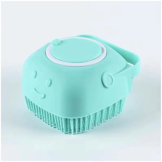 2-in-1 Pet Bath & Grooming Brush with Built-in Shampoo Dispenser