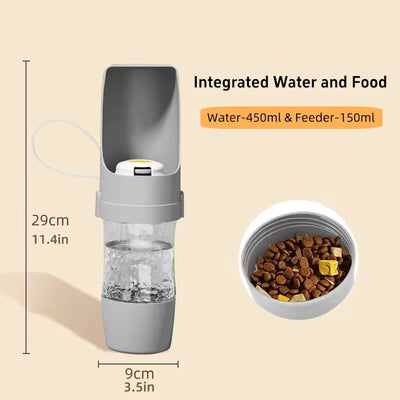 2-in-1 Travel Water & Food Bottle for Pets