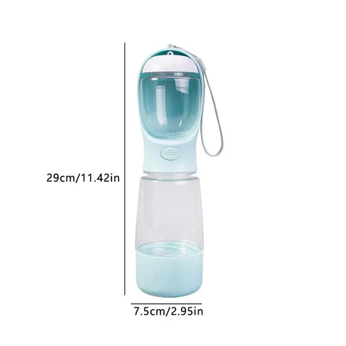 3-in-1 Dog Travel Water Bottle, Leak-Proof Pet Water & Feeder Dispenser for Outdoor Activities Multifunctional Dog Water Cup