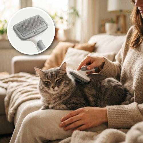 Easy-Cleaning Pet Hair and Lint Remover Brush