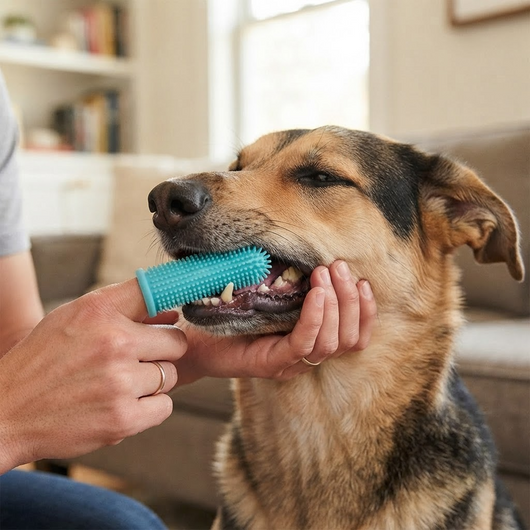 Silicone Finger Toothbrush for Dogs & Cats | 360° Dental Care