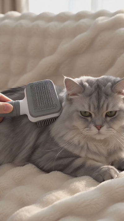 Easy-Cleaning Pet Hair and Lint Remover Brush